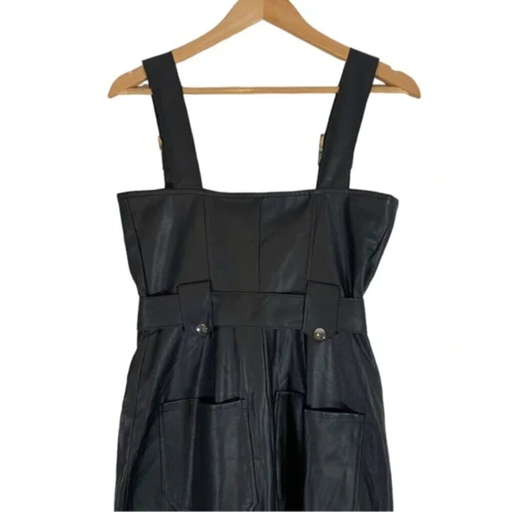 NEW WeWoreWhat Faux Leather Catsuit Jumpsuit Overalls Size XS - Picture 8 of 13
